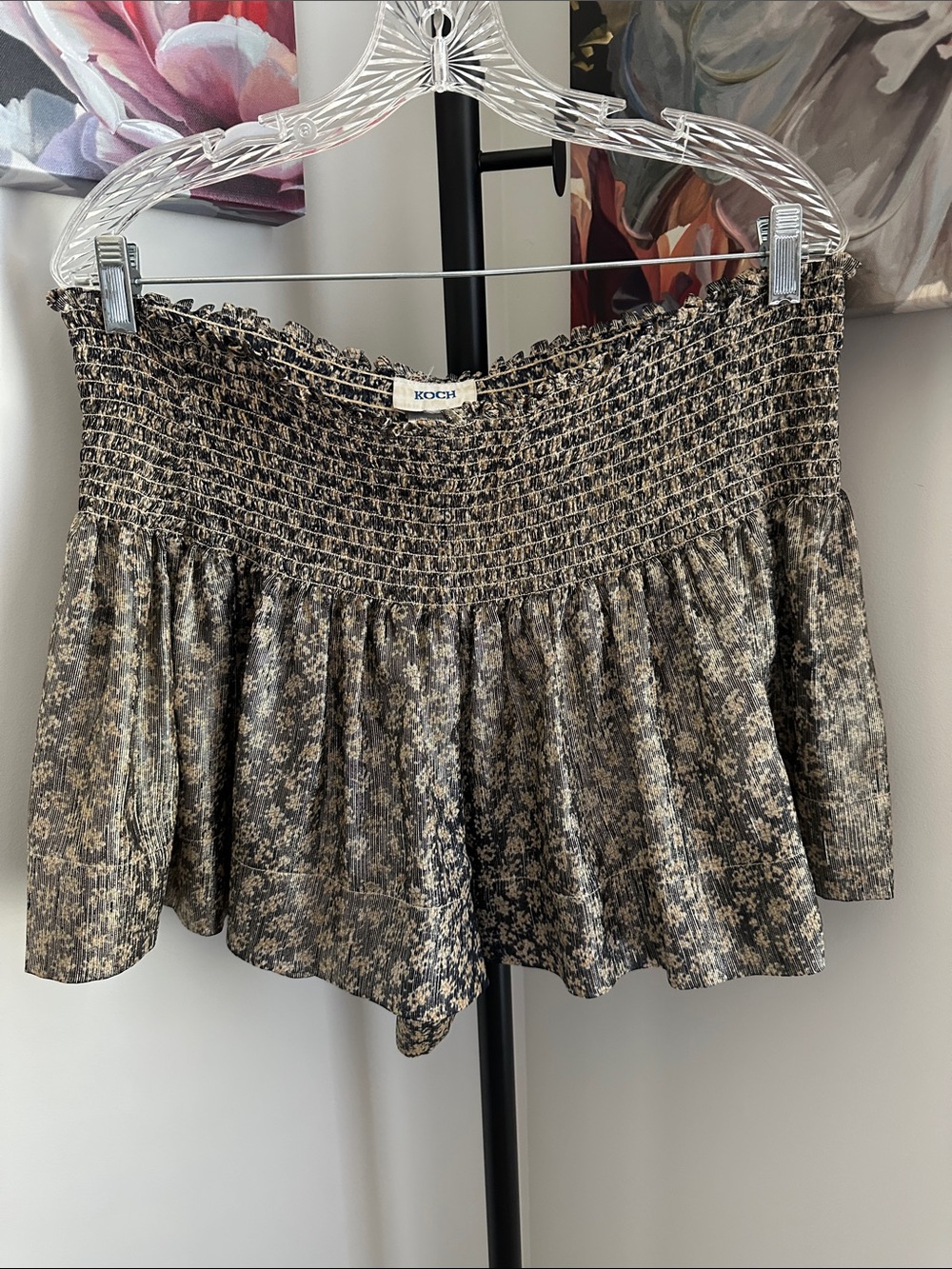 Koch Smocked Mini Shorts